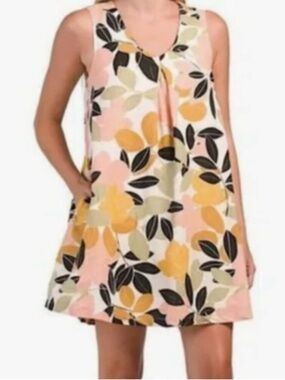 Rachel Zoe Sleeveless Linen Trapeze Dress